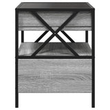 Bedside Table with Infinity LED Grey Sonoma 40x40x51 cm 3284104