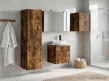 Bathroom Cabinet Set 5 pcs Smoked Oak Engineered Wood 3407339