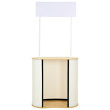 Trade Show Counter Light Brown and White 90 x 48 x 200 cm 42046603