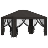 Garden Gazebo with Sidewalls 4 x 3 m Anthracite 900387