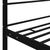 Bed Frame Black Powder-coated metal Double Classic/Traditional 325057
