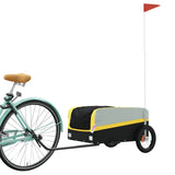 Bike Trailer Black and Yellow 30 kg Iron 94036