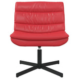 Swivel Chair Red 63 x 75 x 76 cm PU 42007343