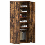Shoe Cabinet with Door Brown 80 x 39 x 180 cm Engineered wood 3333870