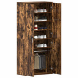 Shoe Cabinet with Door Brown 80 x 39 x 180 cm Engineered wood 3333870