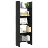 Book Cabinet Black Oak 60 x 35 x 180 cm Engineered Wood 875023