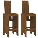 Bar Stools 2 pcs Honey Brown 40x42x120 cm Solid Wood Pine 825355