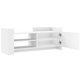 TV Cabinet White 100x35x40 cm Engineered Wood 848374