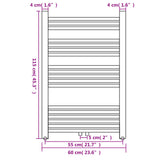 Bathroom Central Heating Towel Rail Radiator Straight 600 x 1160 mm 140844