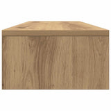 Monitor Stand with Drawers Artisian Oak 100x27x15 cm Engineered Wood 854678