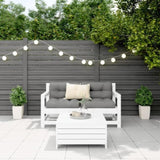 Garden Sofa Set White Solid pine wood 3 Piece Set 3250761