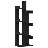 Bookcase Black Oak 48 x 25.5 x 140 cm Engineered Wood 862681