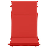 High Back Chair Cushion GEMERT 6 pcs 100% Polyester Red 945764