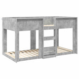 Bunk Bed for Kids Concrete Grey 100 x 200 cm Engineered Wood 3410422