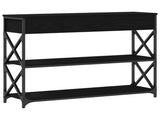Console Table Black oak 100 x 28 x 75 cm 863529