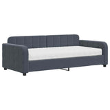 Daybed with Mattress Dark Grey 90x190 cm Velvet 3197018