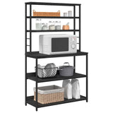 Kitchen Shelf Black Oak 100 x 40 x 168 cm Engineered Wood 883892