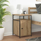Bedside Cabinet with Drawer 2 pcs Artisan oak Engineered Wood 879504