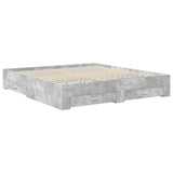 Bed Frame Concrete Grey 180 x 200 cm Engineered Wood 3409618