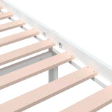 Bed Frame without Mattress White Solid Wood 140x200 cm 814820