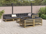 8 Piece Garden Sofa Set Impregnated Wood Pine 3299345