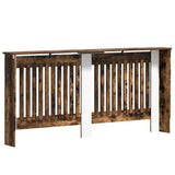 Radiator Cover Smoked Oak 172 x 19 x 81.5 cm Engineered Wood 884075