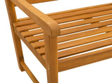 Outdoor Bench Natural 150 x 55.5 x 90 cm Solid Acacia Wood 42028083