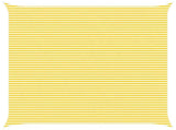 Sun Shade Sail Yellow and White 7 x 7 m 100% Polyester Oxford 42030981