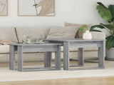 Coffee Table Set 2 pcs Grey Sonoma Engineered Wood 8000129