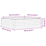 Garden Planter 90x90x23 cm Solid Wood Pine 847203