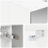Bathroom Mirror Cabinet White 60 x 14.5 x 70 cm Engineered wood 889191