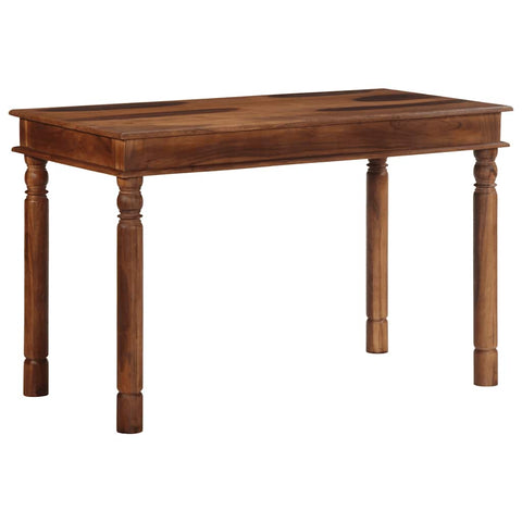 ZNTS Dining Table 120x60x77 cm Solid Wood Acacia 4102366