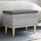 Storage Bench Grey Sonoma 62x42x46 cm Engineered Wood 835073