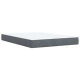 Box Spring Bed with Mattress Dark Grey 140x190 cm Velvet 3290907