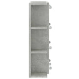 Mirror Cabinet with LED Concrete Grey 70x16,5x60 cm 808877