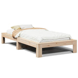 Bed Frame without Mattress 90x200 cm Solid Wood Pine 855325