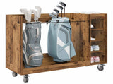 Golf Cabinet with Wheel Plain Old Wood 120 x 45 x 98 cm 899477