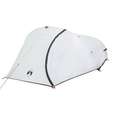 Camping Tent Dome 4-Person White Blackout Fabric Waterproof 94730
