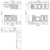 11 Piece Kitchen Cabinet Set "Kalmar" Sonoma Oak Engineered Wood 3314914