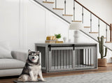 PawHut 46.46'' Dog Crate Furniture with Removable Cushion & Security Latch for Extra Large Dogs T3398P549105
