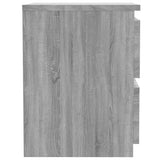 Bedside Cabinets 2 pcs Grey Sonoma 30x30x40 cm Engineered Wood 815330