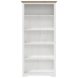 Bookcase BODO Brown 80x38x180 cm Solid Wood Pine 5-Tier 355081