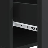 Coffee Table with Drawer Black 49 x 50 x 40 cm Engineered Wood 895656