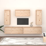 TV Cabinets 5 pcs Solid Wood Pine 3100244