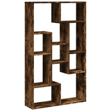 Bookcase Smoked Oak 72x20x120.5 cm Engineered Wood 858160