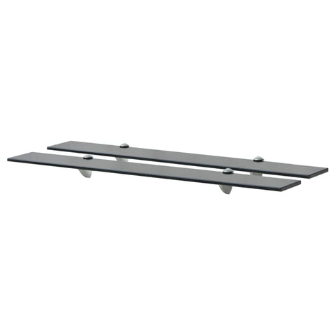 Floating Shelves 2 pcs Glass 80x20 cm 8 mm 3051531