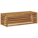 Outdoor Stool Bench Solid Acacia Wood Natural 115 x 43 x 37 cm 900687