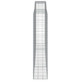 Arched Gabion Baskets 5 pcs 400x50x220/240 cm Galvanised Iron 3147077