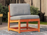 Garden Chair Wax Brown 50.5x55x77 cm Solid Wood Pine 844660