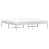 Metal Bed Frame without Mattress White 193x203cm 373679